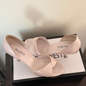 Aldo Blush Open-Toe Heels